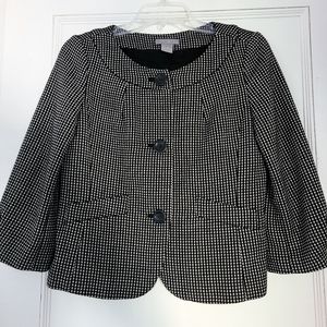 Ann Taylor Petite Collarless Three-Button Blazer